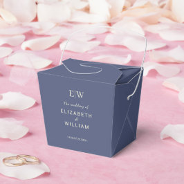 Elegant Simple Future Dusk mit Monogram Wedding Geschenkschachtel