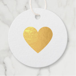 Elegant Simple Gold Heart Liebe Minimal Klasse Geschenkanhänger