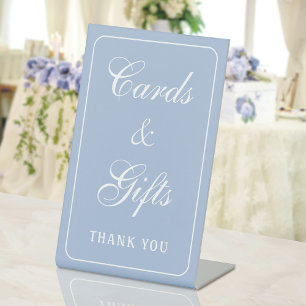 Elegant Simple Light Blue Cards & Gifts Sockelschild