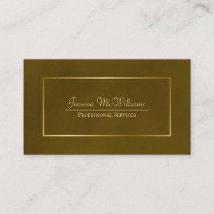 Elegant Simple Marbled Gold Beruflich Visitenkarte