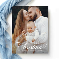 Elegant Simple Merry Christmas Foto Script