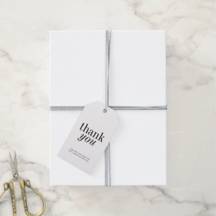Elegant Simple Minimal Vielen Dank Geschenkanhänger