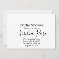 Elegant Simple Script-Brautparty