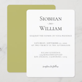 Elegant Simple Wedding