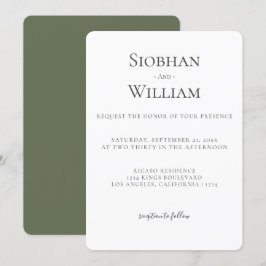 Elegant Simple Wedding