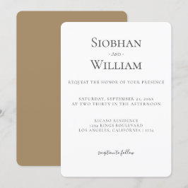 Elegant Simple Wedding