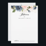 Elegant Simple Winter Floral Calligraphy Wedding Hinweiskarte<br><div class="desc">Diese elegante, einfache Winter-Blumenkalligrafie Hochzeitsratenkarte ist perfekt für eine moderne Hochzeit. Das Design ist in dunkelblau, blau, blau, navy, rosa, rot, goldgelb und grün, Blume gehalten und in eleganten Bouquets untergebracht. Diese Karten sind ideal für Hochzeiten, Brautparty, Babydusche, Graduiertenfest u.v.m. Personalisieren Sie die Karten mit den Namen der Braut und...</div>