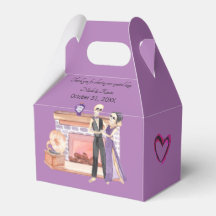 Elegant Skeleton Couple Favor Box