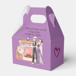 Elegant Skeleton Couple Favor Box Geschenkschachtel