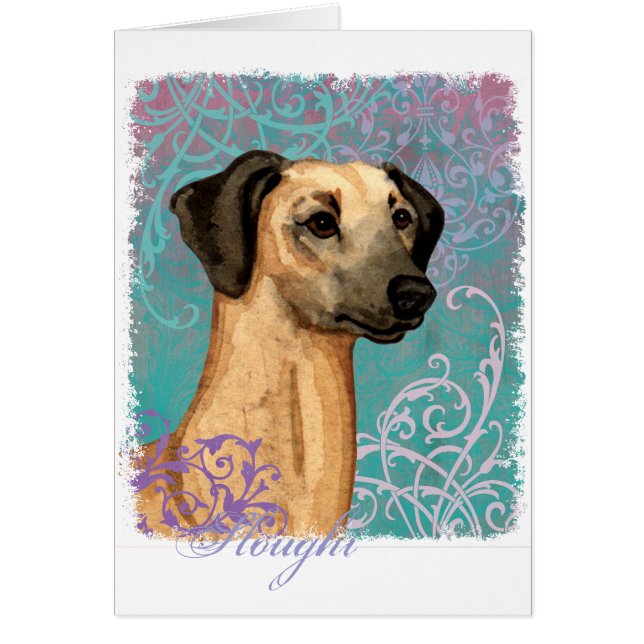 Elegant Sloughi Card (Vorne)