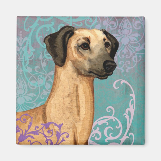 Elegant Sloughi Magnet (Vorne)