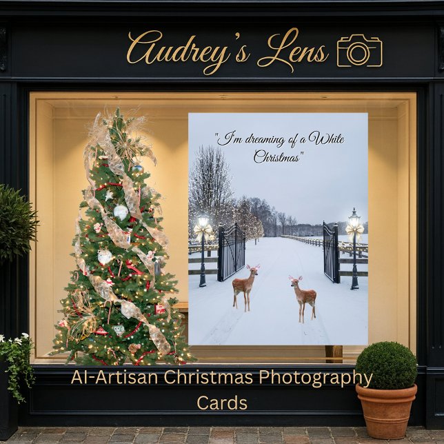 Elegant Snow Serene Scene  Design Karte (Von Creator hochgeladen)