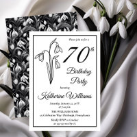 Elegant Snowdrops 70. Geburtstagsparty