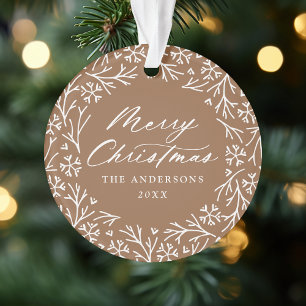 Élégant Snowflake Wreath Gingerbread Photo