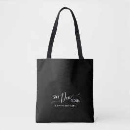 Elegant SOLI DEO GLORIA Personalisiert Tasche