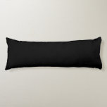 Elegant Solid Black Seitenschläferkissen<br><div class="desc">🖤 Black Black is the color resulting from the complete absorption of visible light, making it the darkest shade. In light, it represents the absence of all color. In pigment, it is the combination of all colors, blended until no individual hue remains. Cultural & Psychological Meaning: Symbolism: Often associated with...</div>