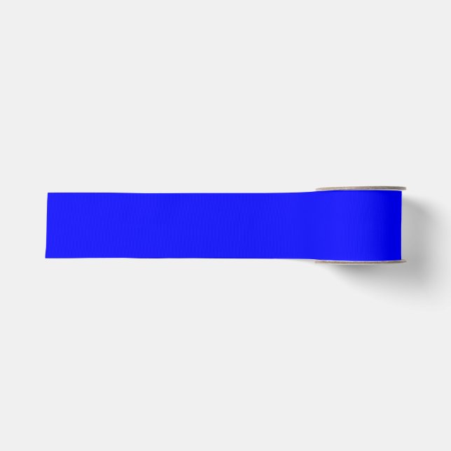 Elegant Solid Blue 3" Grosgrain Ribbon Ripsband (Vorderseite)