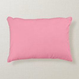 Elegant Solid Pink Dekokissen