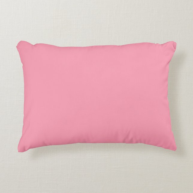 Elegant Solid Pink Dekokissen (Vorderseite)
