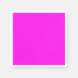 Elegant Solid Pink Party Paper Napkin Serviette
