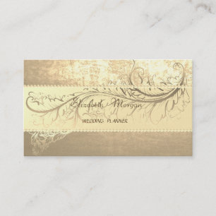 Elegant Sophisticated Modern Gold ,Perlen Visitenkarte