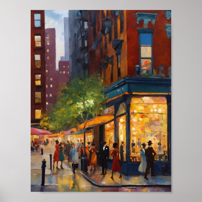 Elegant Sophisticy Harlem Renaissance Poster (Vorne)