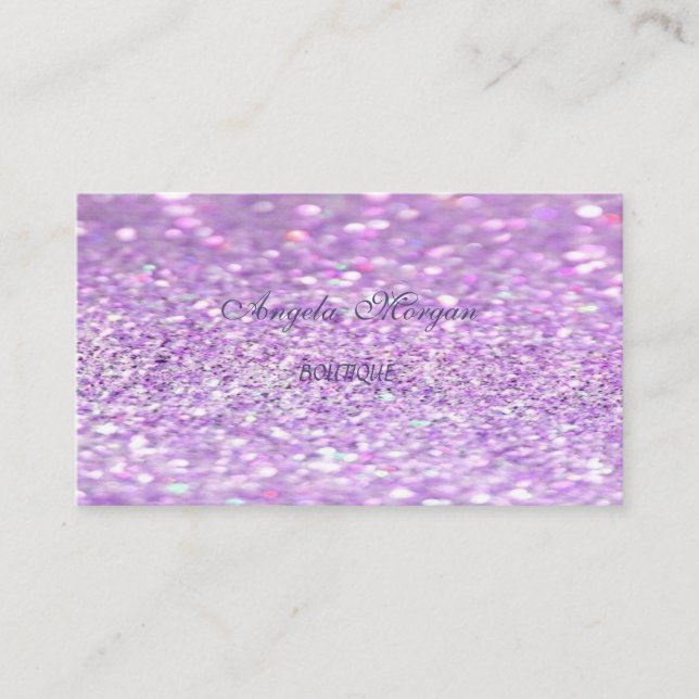 Elegant Sophisticy Modern Glittery Bokeh Visitenkarte (Vorderseite)