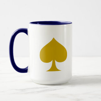 Elegant Spade Design Tasse