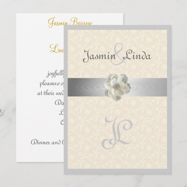 Elegant, Sparkle, Imitate, Band, Einladung zur Hoc (Vorne/Hinten)