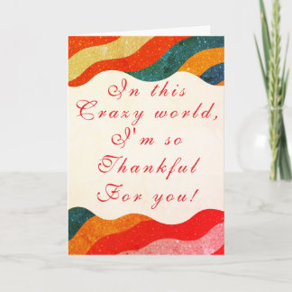 Elegant Sparkly Look Gratitude Birthday Karte