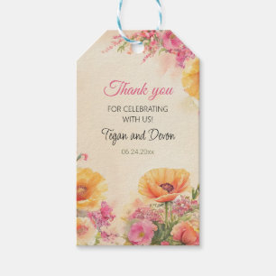 Elegant Spring Floral Wedding Vielen Dank Geschenkanhänger