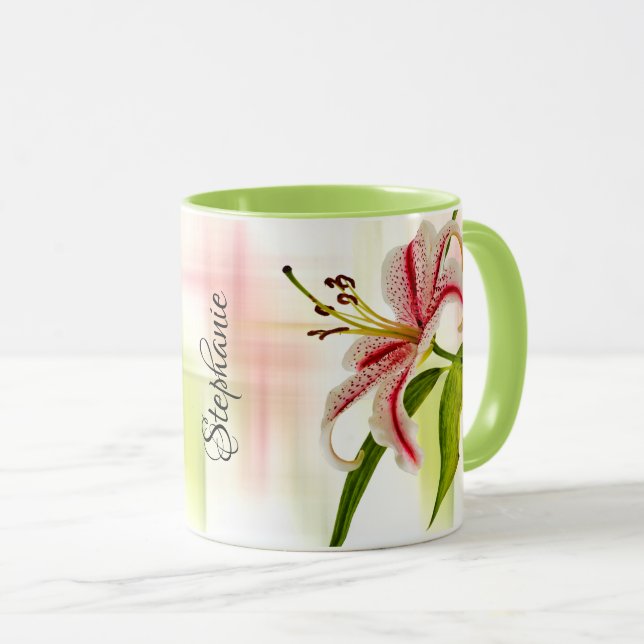 Elegant Star Lily (Stargazer) Tasse (VorderseiteRechts)