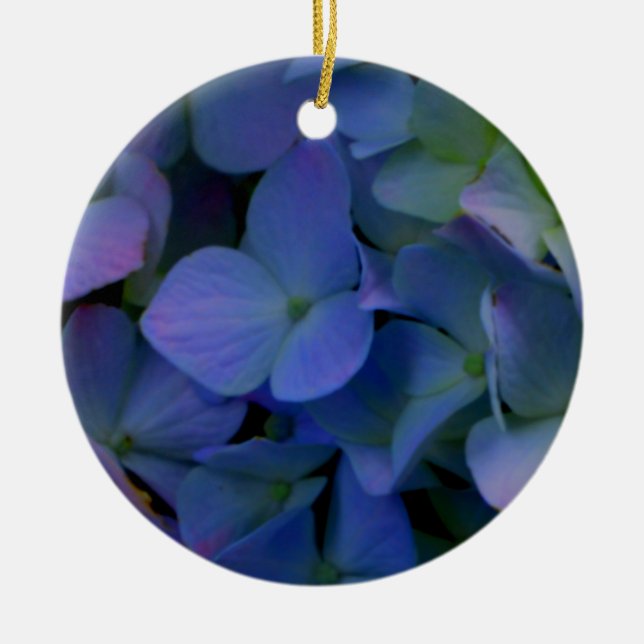 Elegant staubblau lila blumenreich keramikornament (Vorne)