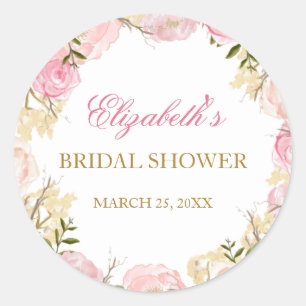 Élégant Sticker Bridal Rose Rose Rose