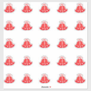 Élégant Sticker De Mariage Bells Kiss-Cut