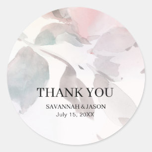 Élégant Sticker Mariage Floral