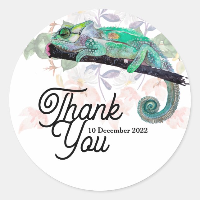 Élégant Sticker personnalisé peint par Chameleon (Devant)