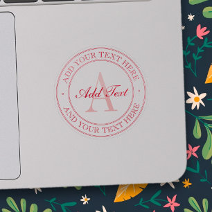 Élégant Sticker transparent de texte modifiable ro