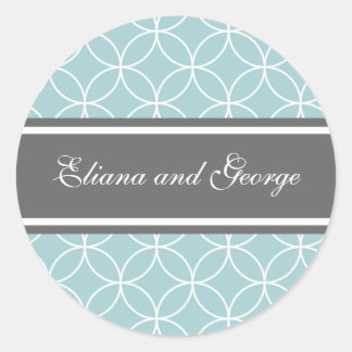 Élégant stickers Ardoise et Bleu