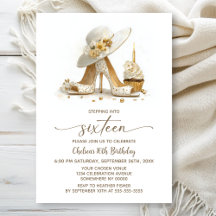 Elegant Stiletto Shoes 16th Birthday Party
