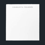 Elegant Stilvoll Beruflich modern Notizblock<br><div class="desc">Moderne Designs für Profis.</div>