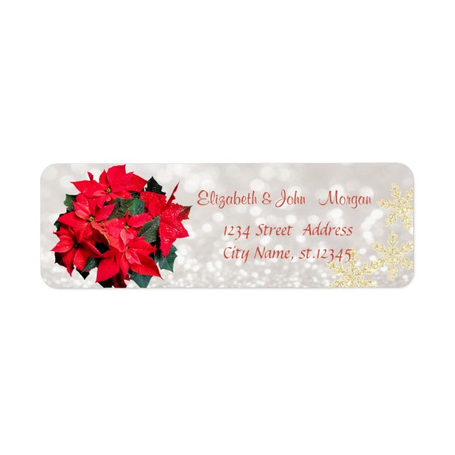 Elegant, stilvoll ,Bokeh,Christmas Poinsettia (Vorne)