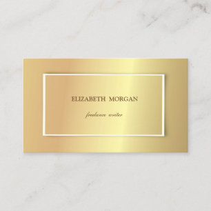 Elegant stilvoll Einfach, Minimalistisch, Gold Visitenkarte