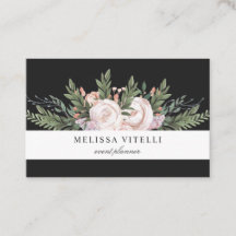 Elegant Stilvoll gestrichene Boho-Blume | Schwarz