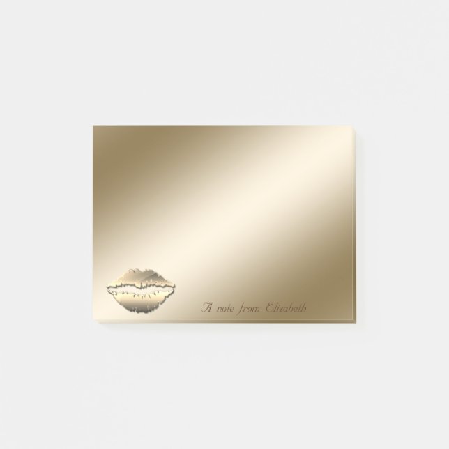 Elegant, stilvoll, Girly, Lips Post-it Klebezettel (Vorderseite)