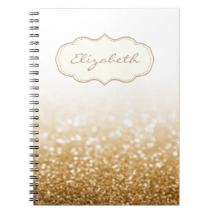 Elegant stilvoll, glänzend, Glitter Bokeh Notizblock