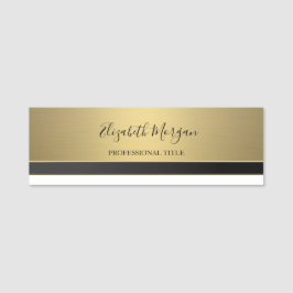 Elegant Stilvoll Gold Namensschild