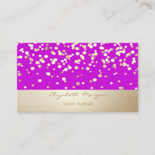 Elegant stilvoll , modern, konfetti visitenkarte