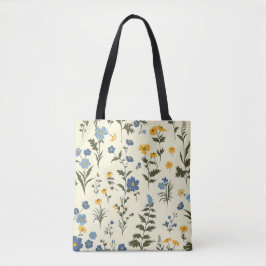 Elegant Stilvoll Niedlich Blauer Botanischer Garte Tasche