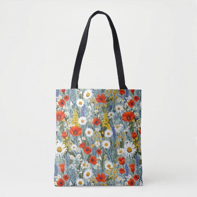 Elegant Stilvoll Niedlich Boho Botanical Floral Tasche (Vorderseite)